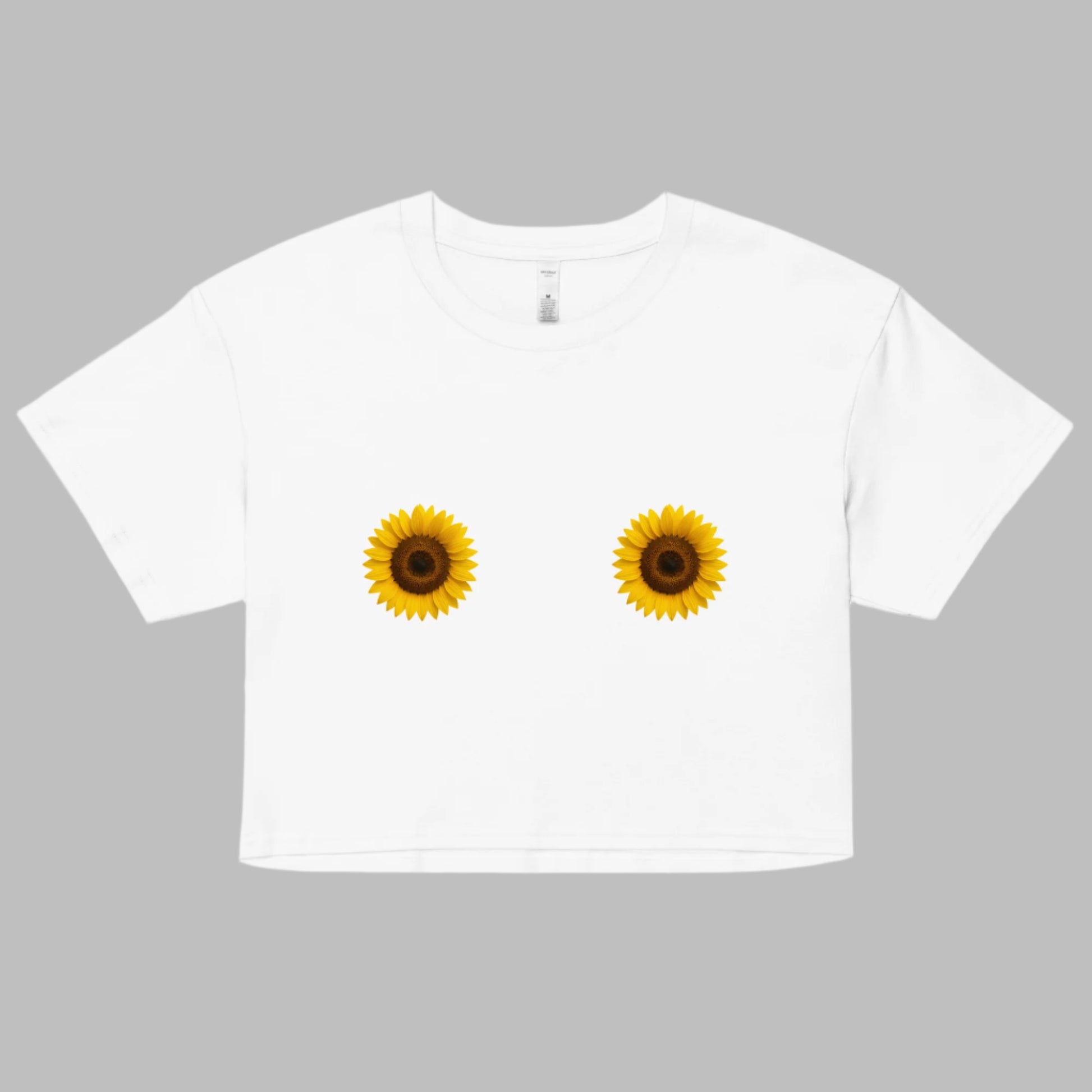 Sunflower Boobie Tee – floral boho graphic shirt for women