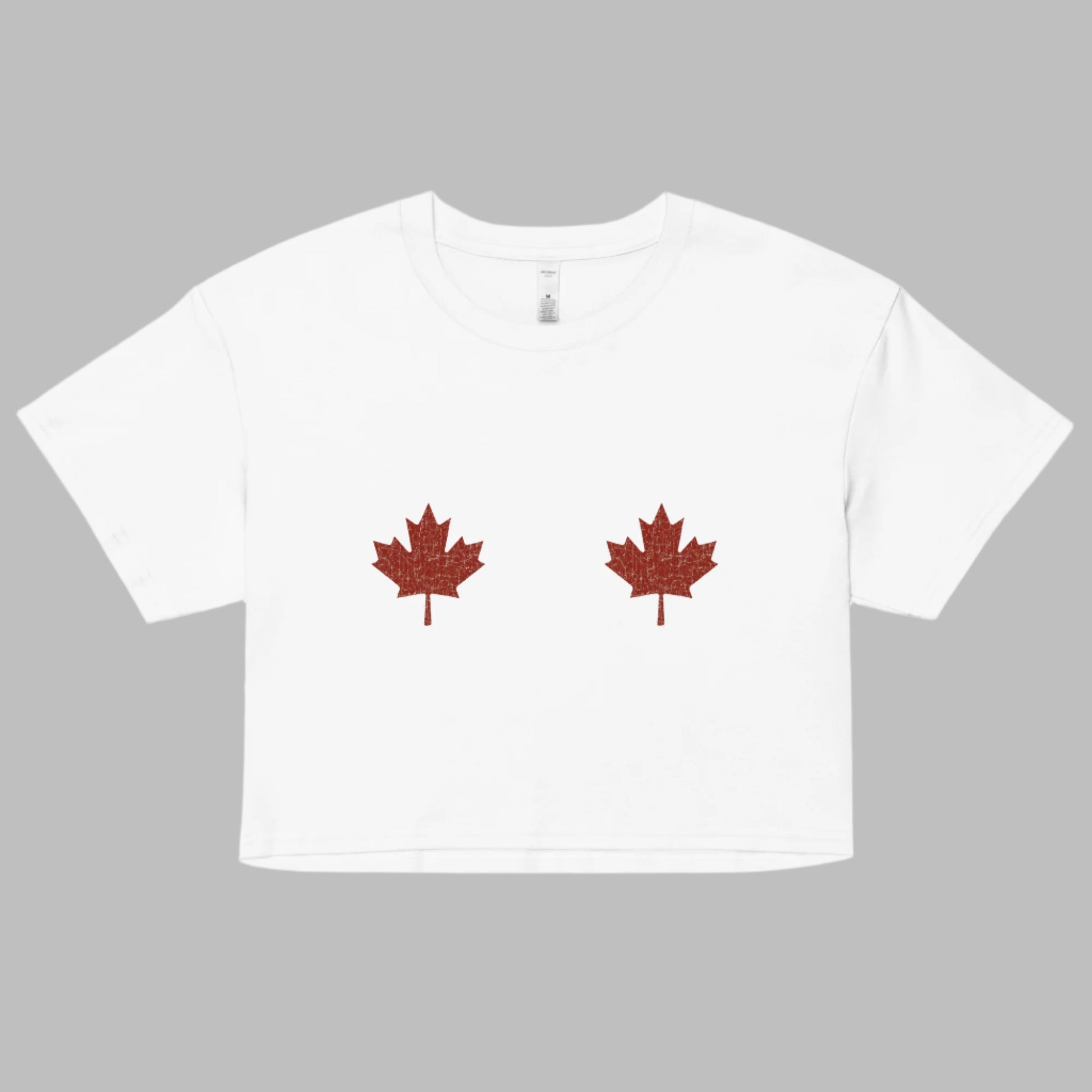 Canada Maple Leaf Boobie Tee - funny patriotic Canada Day shirt for Canadians