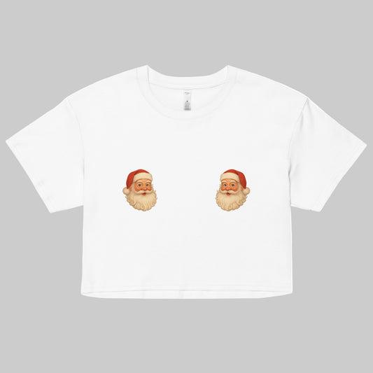 Santa Boobie Tee - funny Christmas holiday shirt for women and men