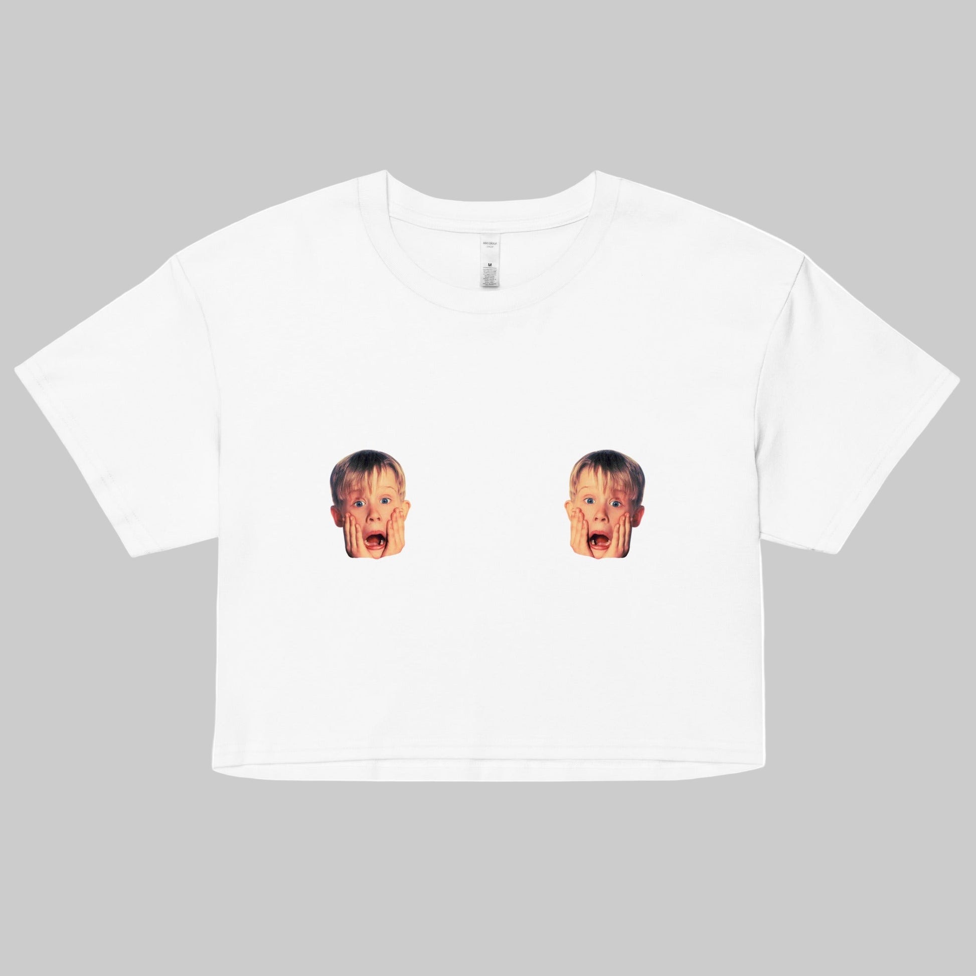 Home Alone Boobie Tee – funny Christmas movie graphic shirt for holiday lovers