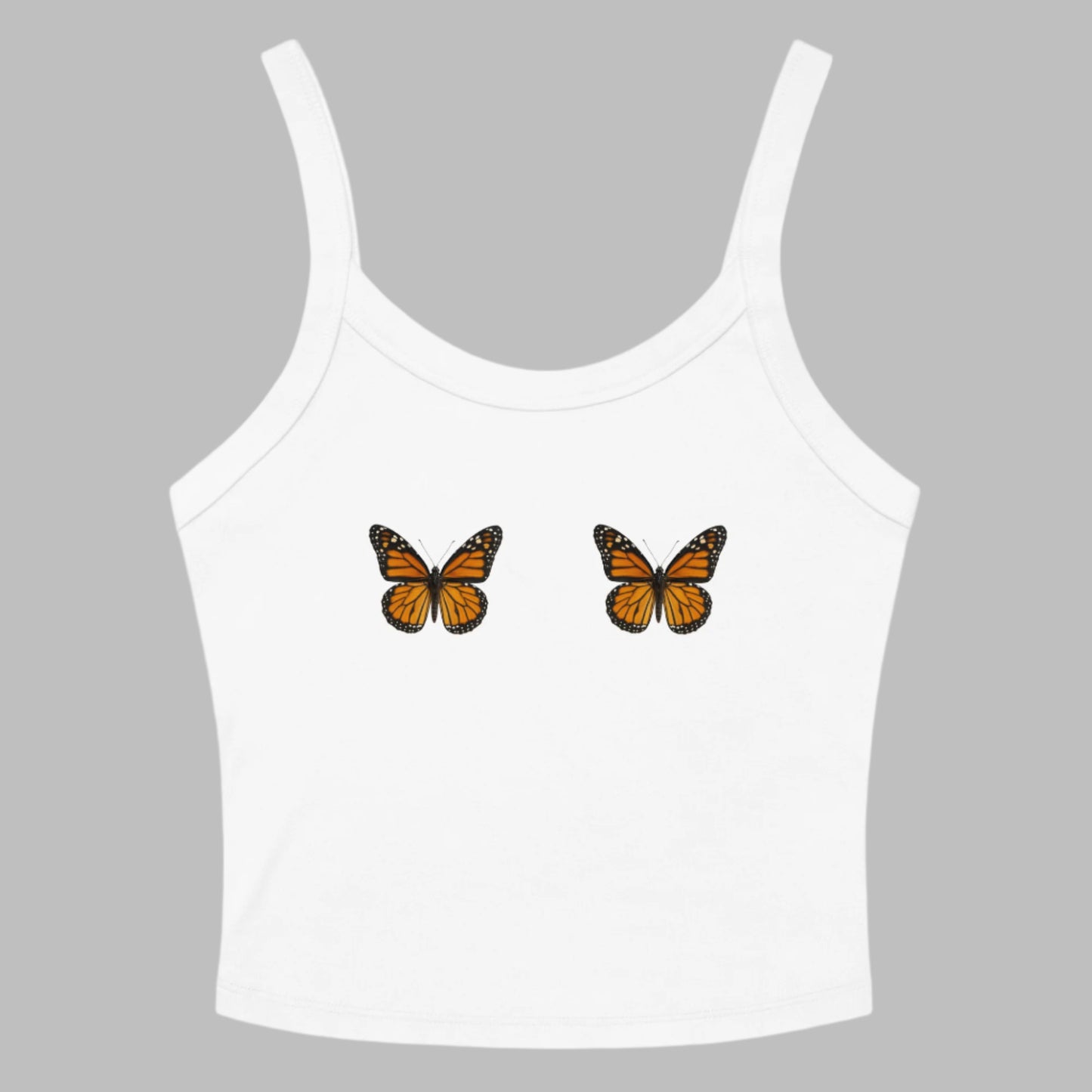 Butterfly Boobie Tank - boho floral summer tank for women