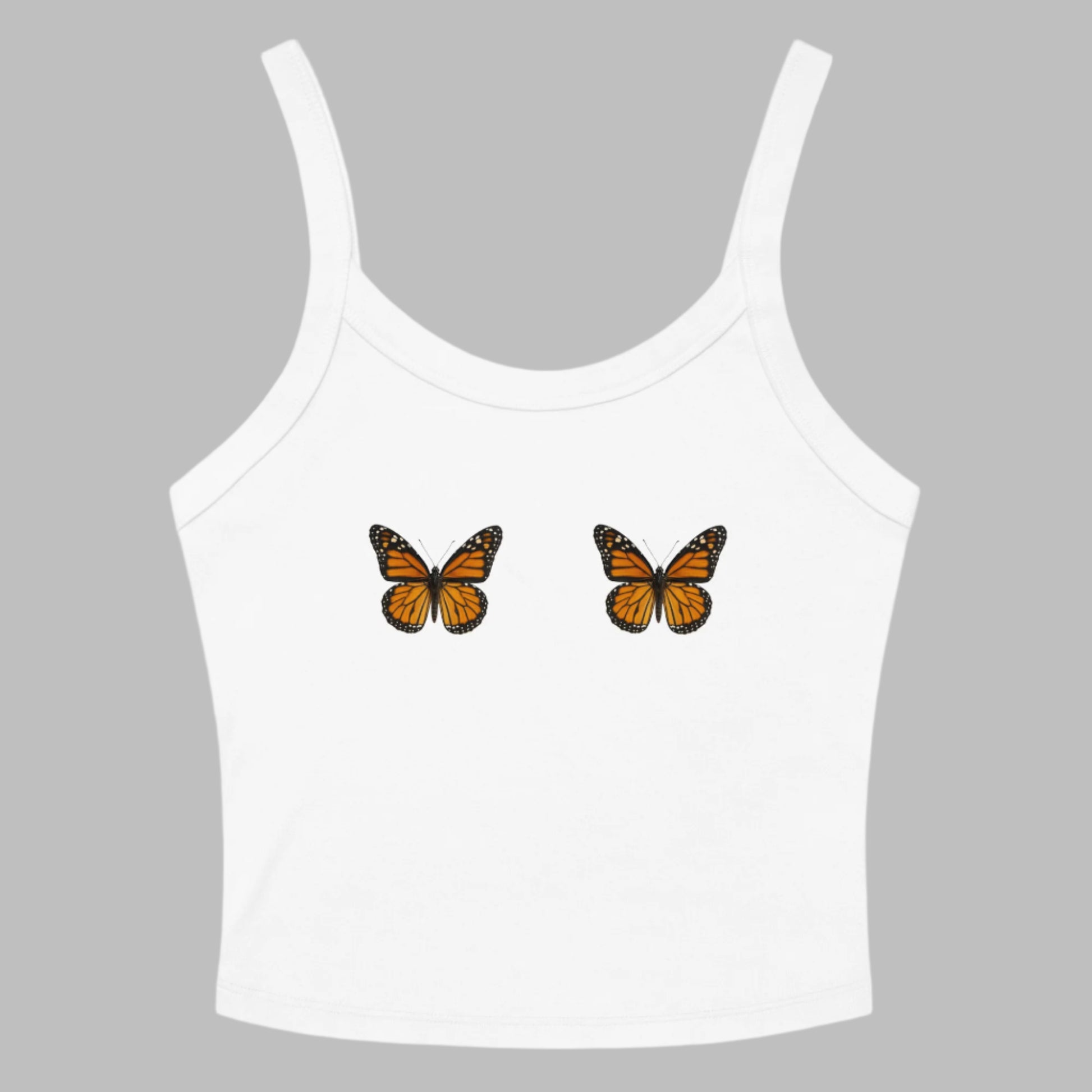 Butterfly Boobie Tank - boho floral summer tank for women